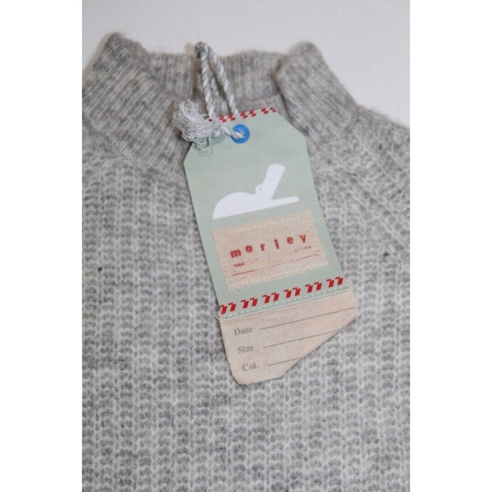Kids Size 2 Morley Gray Knit Cozy Mist Wool Blend Olympia Sweater NWT New Soft - Picture 2 of 5